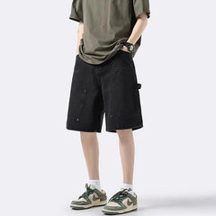 Y2K Oversized Denim Cargo Jorts