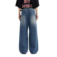 Classic Washed Denim Blue Jeans