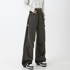 Y2K Wide-Leg Track Sweatpants