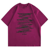 Casual Letter Printed Oversized T-Shirt