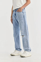 Ripped Slim Fit Denim Jean