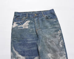 Y2K Ripped Patchwork Jeans