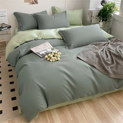 Bedding Set Boy Girl Duvet Cover Flat Sheet Pillowcase Aesthetic Bedcloth Double Cover Flat Soft Comfort Bed Sheet Pillowcase