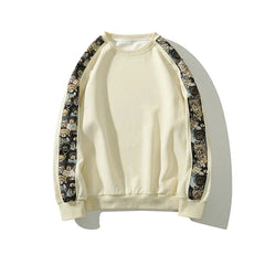 Cashew Flower Graphic Patch Sweater