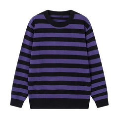 Simple Classic Striped Knitted Sweater
