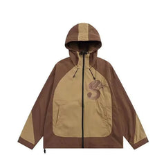 Y2k Vintage Embroidery Windbreaker Jacket