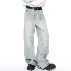 Gradient Color Wide Leg Jeans
