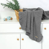 Knitted Baby Swaddle Blanket for New Born Babies Accessories Ruffle Stroller Blanket Bedding items Infant Nap Bed Cover