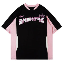 Casual Versatile Patchwork Loose T-Shirt