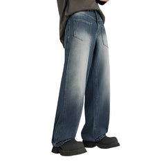 Retro Classic Washed Denim Jeans