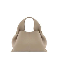 Ladies Cowhide Dumpling Shape Shoulder Handbag