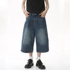 Vintage Wide Leg Denim Jort
