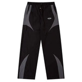 Vintage Black Gray Patchwork Pants