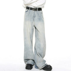Gradient Color Wide Leg Jeans