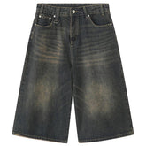 Vintage Wide Leg Denim Jort