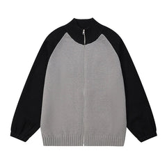 Dual Tone Knitted Modern Jacket