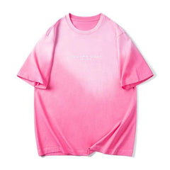 "YOU ARE WHAT" Letter Printed Oversized T-Shirt