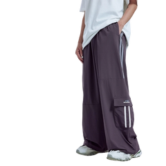 Retro Patchwork Wide-Leg Cargo Pants