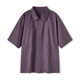 Authentic Solid Color Short-Sleeved Shirt