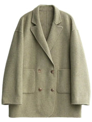 Casual Double-Breasted Women's Coat