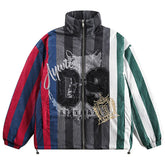 Retro Stripe Puffer Jacket