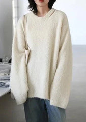 Casual Neckline Hollow Knitwear Sweater
