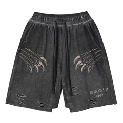 Tiger Claw Ripped Shorts