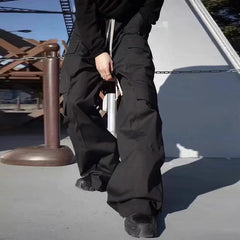 Unisex Wide-Leg Oversized Cargo Pants
