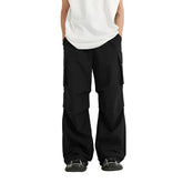 Black Casual High Street Cargo Pant