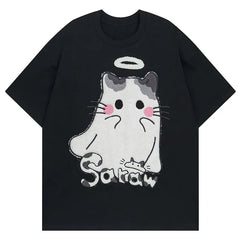 Y2K Cute Cartoon Cat T-Shirt