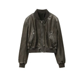 Vintage Rebel Leather Women Jacket