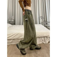 Baggy Elastic-waist Women's Jeans