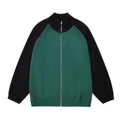 Dual Tone Knitted Modern Jacket