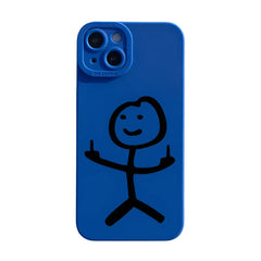 Matchman Matte Cartoon Case
