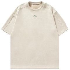 Casual Vintage Suede Oversized T-Shirt