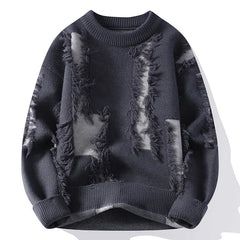 Y2k Clawed Ripped Heavy Sweater