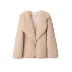 Luxury Faux Fur Women's Coat Jacket