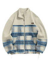 Fluffy Plaid Puffy Sweater