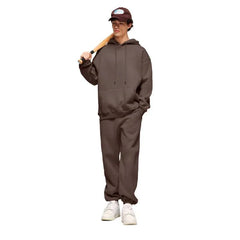 Coffee Color Thick Fleece Jogging Suit