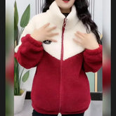 Fleece Long High Neck HJeavy Jacket
