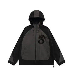 Y2k Vintage Embroidery Windbreaker Jacket