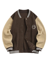 Embroidered Smile Face Jacket