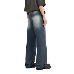 Retro Classic Washed Denim Jeans