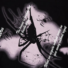 Gothic Spider Butterfly Graphics T-Shirt