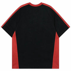 Y2K "STARGLFS" Suede Oversized T Shirt