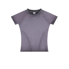 Gradient Raglan Short Sleeve Washed T-Shirt
