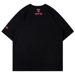 American High Street Casual Patchwork T-Shirt