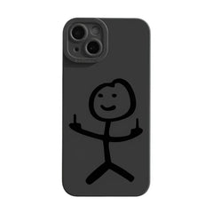 Matchman Matte Cartoon Case