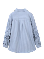 Y2k Korean Stripped Shoujo Shirt