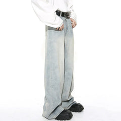 Gradient Color Wide Leg Jeans